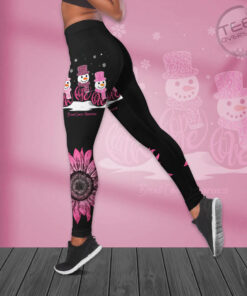 Breast Cancer Awareness 3D Hollow Tank Top Leggings BCAS038 02
