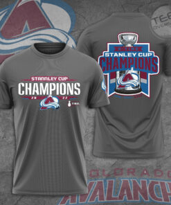 Colorado Avalanche 3D T shirt Gray