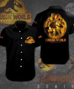 Jurassic World Dominion 3D Sleeve Dress Shirt