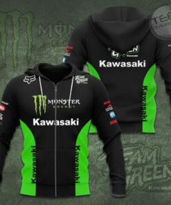 Kawasaki Racing Team 3D Apparels S4 Zip Hoodie