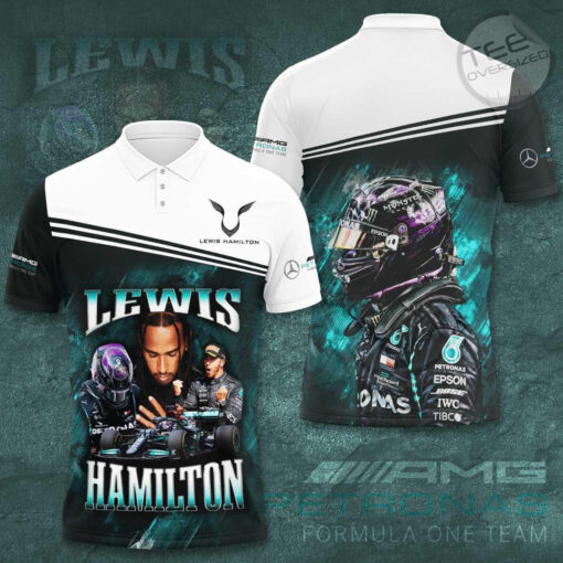 Lewis Hamilton Mercedes AMG Petronas F1 Team 3D Apparels S41 Polo