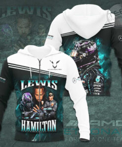 Lewis Hamilton Mercedes AMG Petronas F1 Team 3D Apparels S41 Zip Hoodie