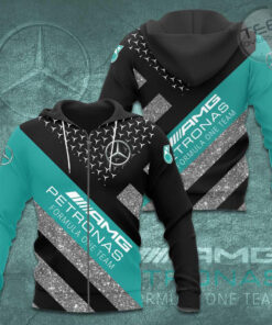 Mercedes AMG Petronas F1 Team 3D Apparels S30 Zip Hoodie