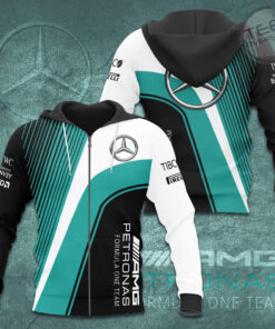 Mercedes AMG Petronas F1 Team 3D Apparels S39 Zip Hoodie