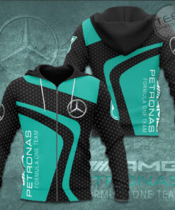 Mercedes AMG Petronas F1 Team 3D Apparels S40 Zip Hoodie