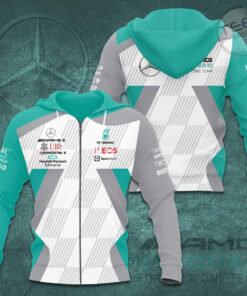 Mercedes AMG Petronas F1 Team 3D Apparels S44 Zip Hoodie