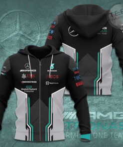Mercedes AMG Petronas F1 Team 3D Apparels S46 Zip Hoodie