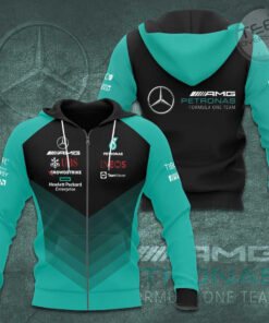 Mercedes AMG Petronas F1 Team 3D Apparels S47 Zip Hoodie