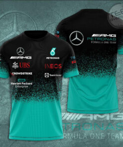Mercedes AMG Petronas F1 Team 3D Apparels S48 T shirt