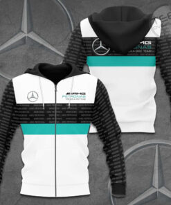 Mercedes AMG Petronas F1 Team 3D Apparels S50 Zip Hoodie