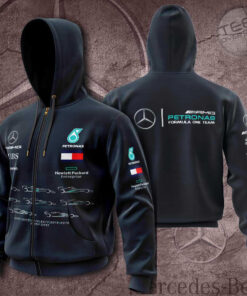 Mercedes AMG Petronas F1 Team 3D Apparels S57 Zip Hoodie