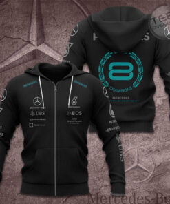 Mercedes AMG Petronas F1 Team 3D Apparels S58 Zip Hoodie