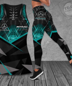 Mercedes AMG Petronas F1 Team 3D G01 Hollow Tank Top Leggings