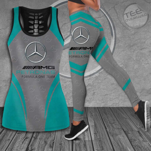Mercedes AMG Petronas F1 Team 3D G05 Hollow Tank Top Leggings