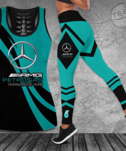 Mercedes AMG Petronas F1 Team 3D G09 Hollow Tank Top Leggings