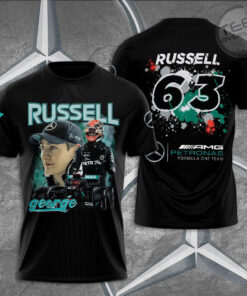 Mercedes AMG Petronas F1 Team 3D T Shirt S10