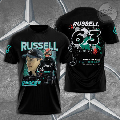 Mercedes AMG Petronas F1 Team 3D T Shirt S10
