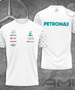 Mercedes AMG Petronas F1 Team 3D T Shirt S3 White