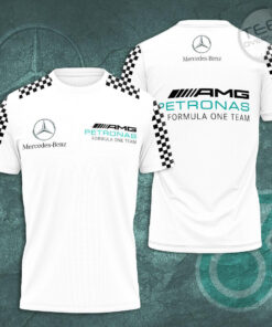 Mercedes AMG Petronas F1 Team 3D T Shirt S5 White