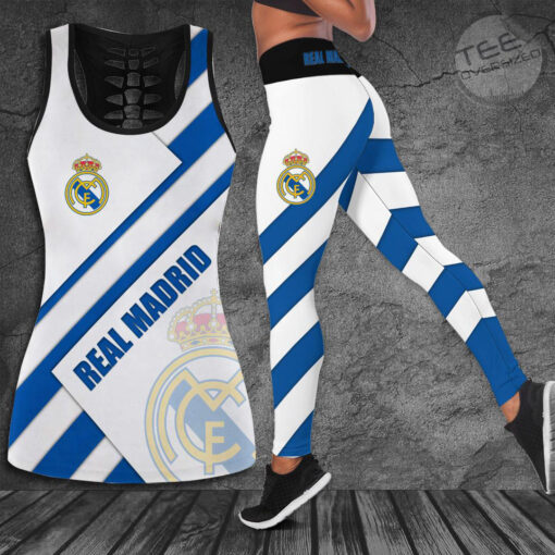 Real Madrid 3D Hollow Tank Top Leggings new 2022