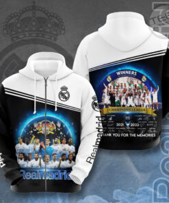 Real Madrid 3D Shirt Ver.4 Zip Hoodie