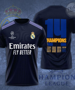 Real Madrid 3D T Shirt S1 navy