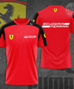 Scuderia Ferrari 2022 Team 3D T Shirt F1SF004 red