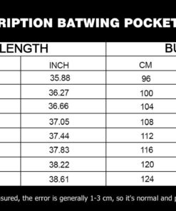 Sizechart Batwing Pocket Dress