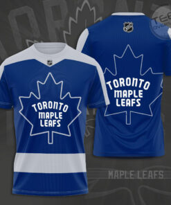 Toronto Maple Leafs 3D T shirt blue white