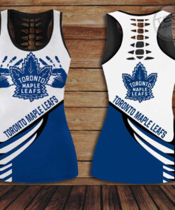 Toronto Maple Leafs Hollow Tank Top Leggings 01
