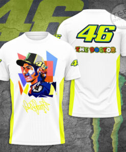 Valentino Rossi VR46 3D T shirt White