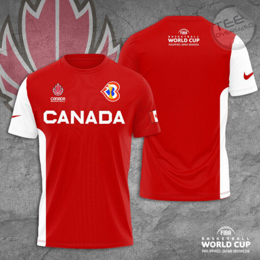 Canada Mens National Basketball Team T shirt OVS13923S5