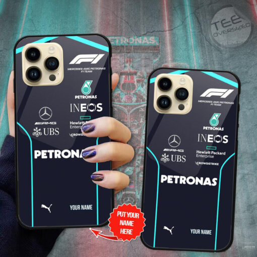 Personalized Mercedes AMG Petronas F1 phone case OVS30923S4A