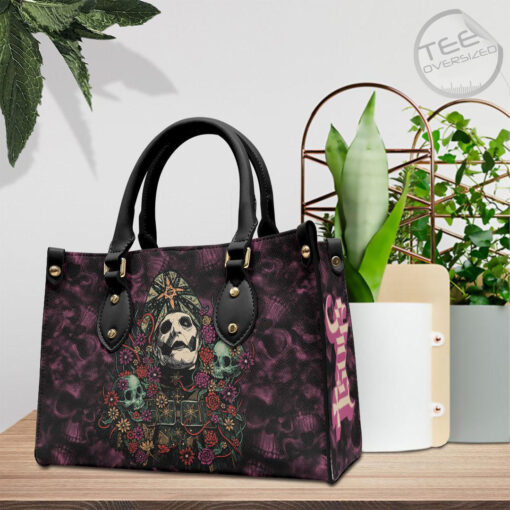 Ghost Band Leather Handbag OVS031023S2