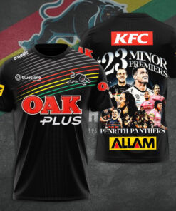 Penrith Panthers 2023 NRL Minor Premiership T shirt OVS141123S3