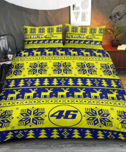 VR46 Valentino Rossi luxury Christmas bedding set OVS231023S5