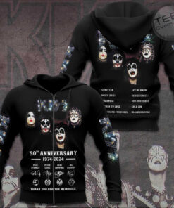 Kiss Band Zip up Hoodie OVS0224ST