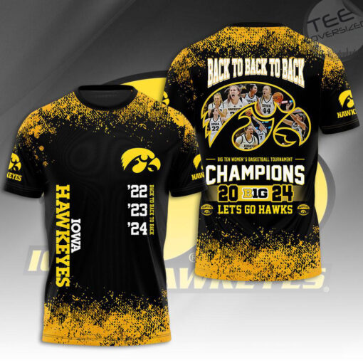 Iowa Hawkeyes T shirt OVS0424SL