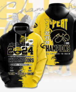 Iowa Hawkeyes back to back to back Hoodie OVS0424SM