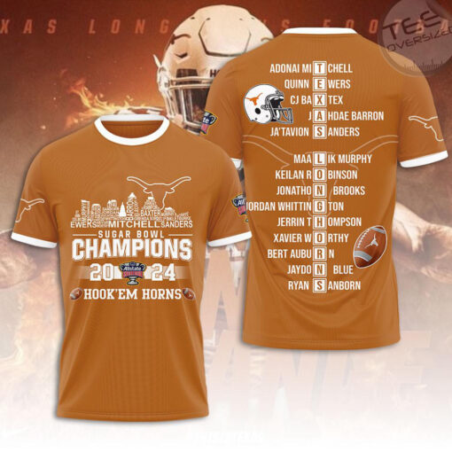 Texas Longhorns NFL T shirt OVS0424D