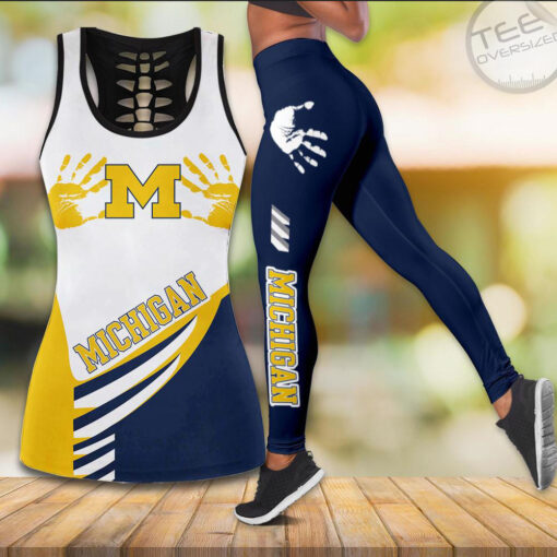 Michigan Wolverines Football Tank Top Leggings OVS0524SF