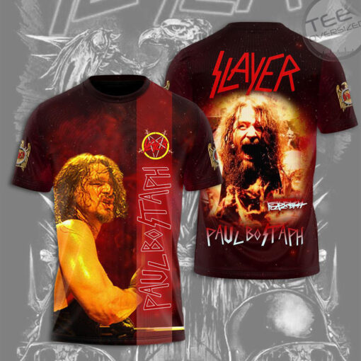 Paul Bostaph X Slayer T shirt OVS0524G