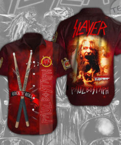 Slayer x Paul Bostaph Short Sleeve Dress Shirt OVS0524H