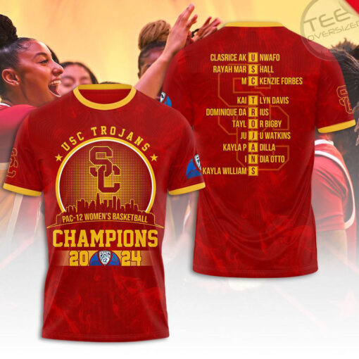 Usc Pac 12 Womens Basketball T shirt OVS0524W