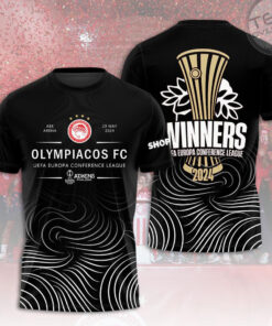 Olympiacos FC Black T shirt OVS0624ZM