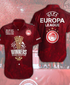 Olympiacos FC Short Sleeve Dress Shirt OVS0624SP