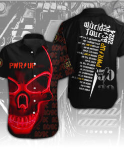 Rock Music Short Sleeve Dress Shirt OVS0624V