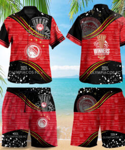 Olympiacos FC Hawaiian Shirt Hawaiian Shorts OVS0724H