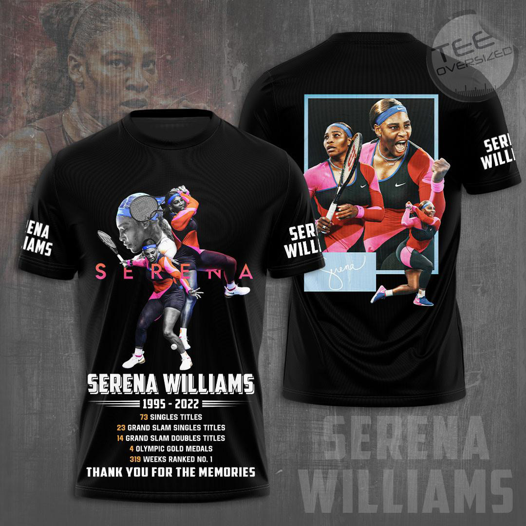 Serena Williams Black T shirt OVS0824T