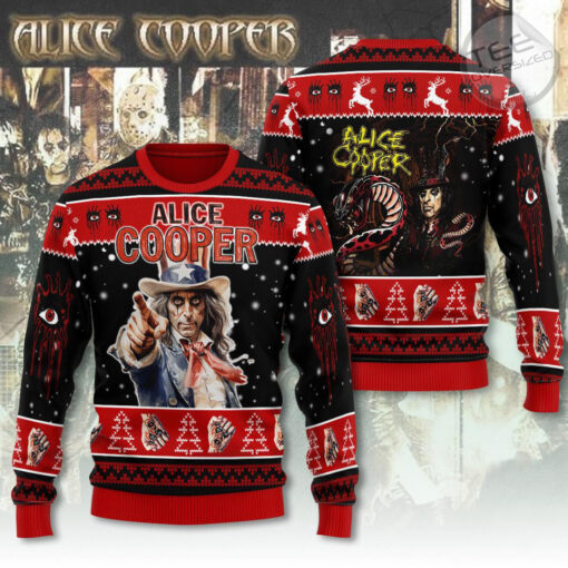 Alice Cooper ugly sweater OVERSIZEDTEE 11